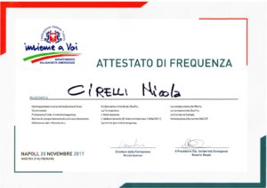 Attestato di Frequenza - Corso Formazione D.S.E.